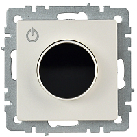 Термостат электронный с индикацией IEK Brite ТС10-1-БрЖ Жемчуг картинка